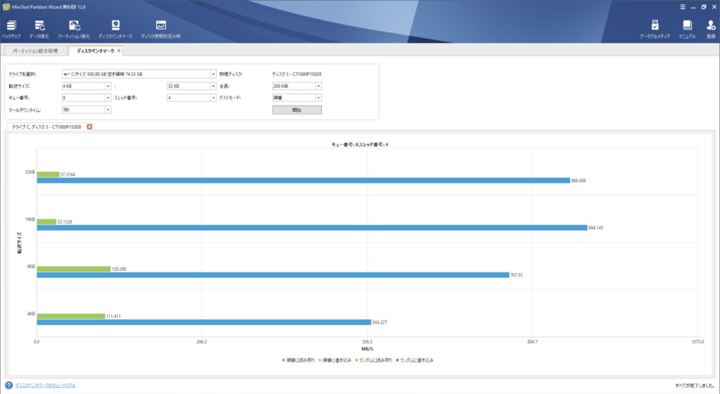パーテーション管理アプリMiniTool Partition Wizardを使ってみた!