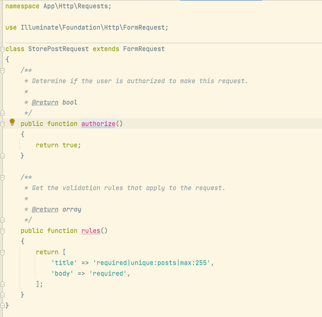 laravel8でバリデーションを実装する