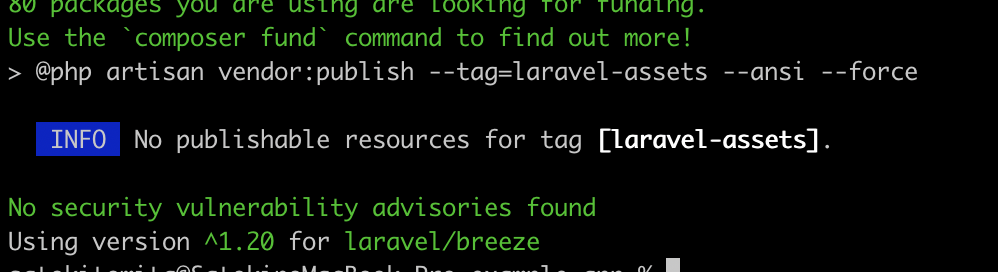 laravel10 breezeを使ってみる